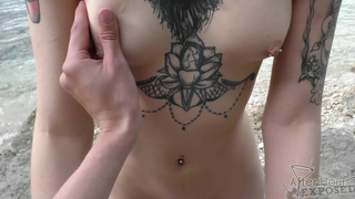 After Hours Exposed - Public Beach Pov Lesbian Sex in Croatia Tongue Burried