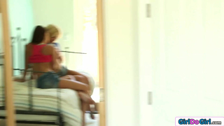 GirlDoGirl - Lesbian let teen lick for the first time