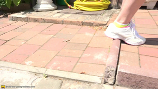 MATURE - Pussy Picnic In The Garden