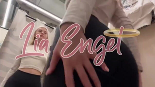 Lia Engel Rides Her Dildo Toy In A Fitting Room