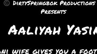 Aaliyah Yasin Gives A Footjob JOI