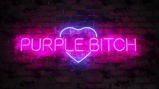 Purple Bitch Enjoys 2 Monster Dildos in Cow Cosplay