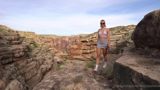 Dolly Dyson Masturbates Her Pussy Outdoors