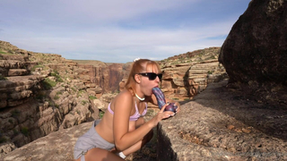 Dolly Dyson Masturbates Her Pussy Outdoors