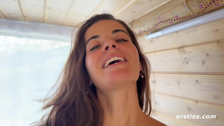 Sexy Brunette Dana Masturbates Her Pussy - Ersties