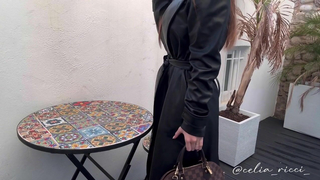 Celia Ricci Masturbates In The Backyard Of Her House