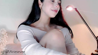 Cutie Aries Ev Shoves Her Dildo In Her Pussy