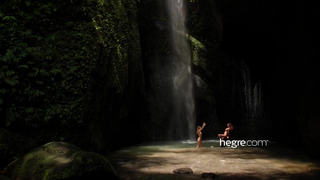 Clover And Putri Bali Waterfall - Hegre