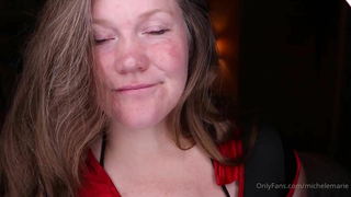 Michelemarie Rides A Dildo On The Bed