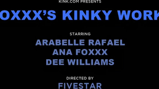 Kinky Workshop: Ana Foxxx & Dee Williams Strap-On DP Arabelle Raphael - WhippedAss