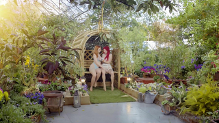 Sexy Lesbians Lola Rose And Beckymil911 Having Sex In The Garden