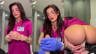 Ari Kytsya Nude In Bathroom Trying Out New Toy