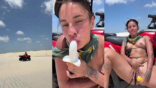 Fernanda Mota Farhat Masturbating In Hot Desert
