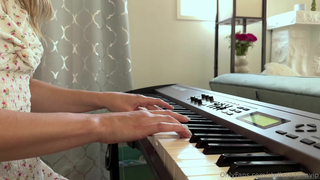 Stella Sedona And Sophia Locke Having Piano Lesson's