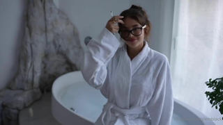 Emily Black Nude In Bathrom Enjoys Her Dildo